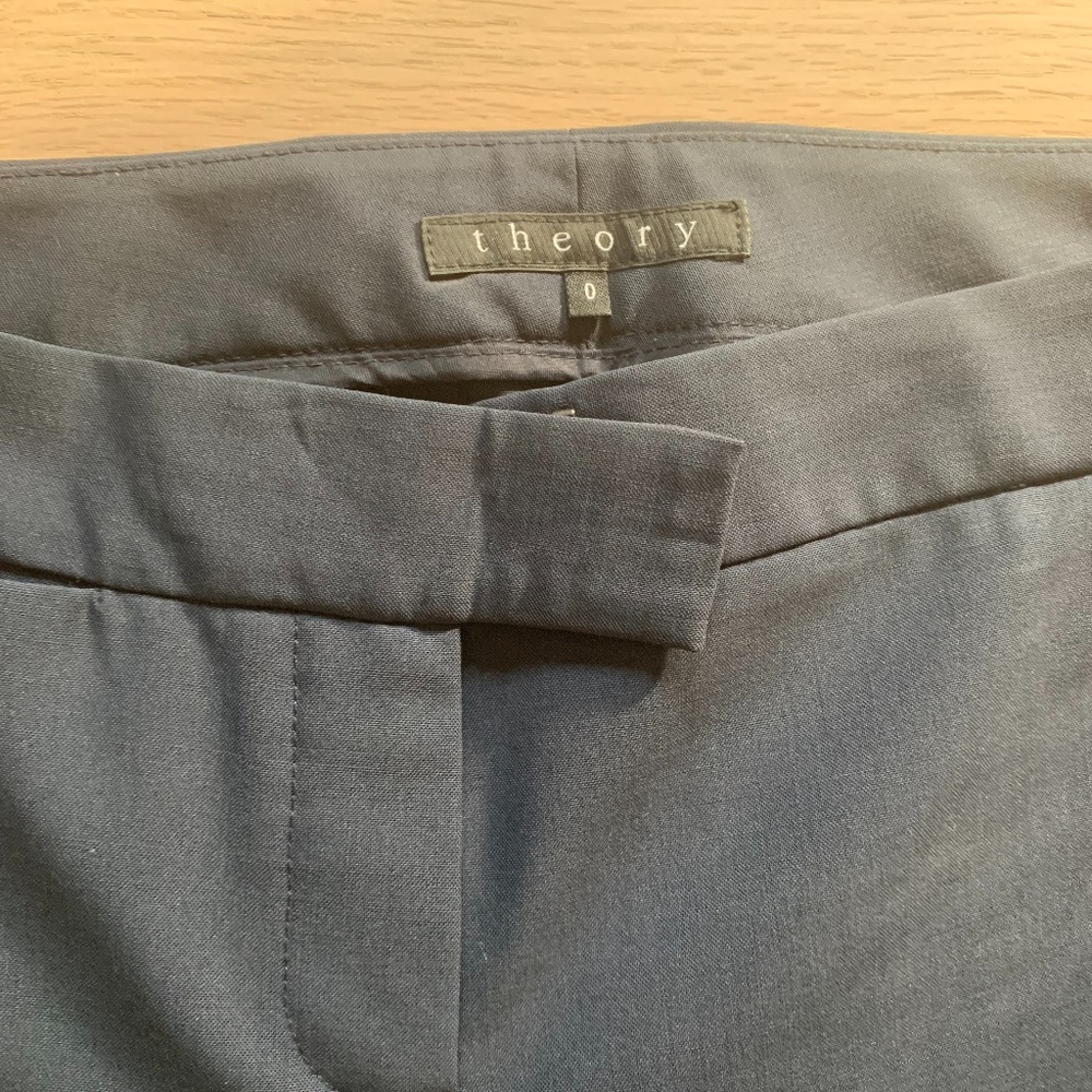 Theory Size 0 Navy Slacks - image 2